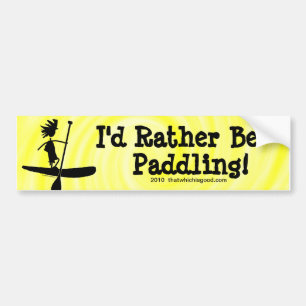 Stativ paddlar upp Silhouettedesign Bildekal