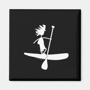 Stativ paddlar upp Silhouettedesign Magnet