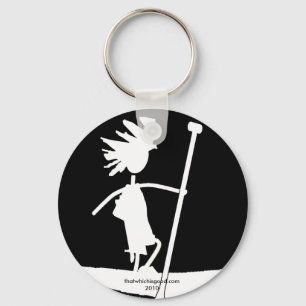 Stativ paddlar upp Silhouettedesign Nyckelring