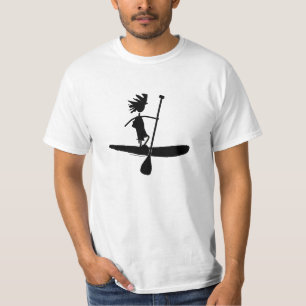 Stativ paddlar upp Silhouettedesign Tröja
