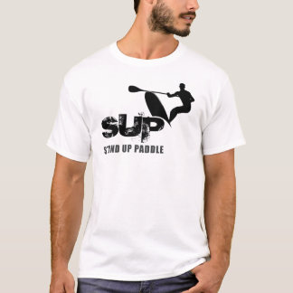 Stativ paddlar upp SUP Tee Shirt
