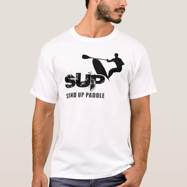 Stativ paddlar upp SUP Tee Shirt (Framsida)