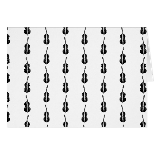 Stativ upp bas- mönster hälsningskort (Framsidan Horizontal)