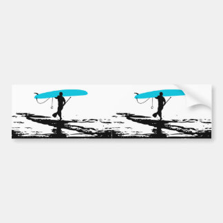 Stativ upp den Paddleboarding perioden över (2 Bildekal