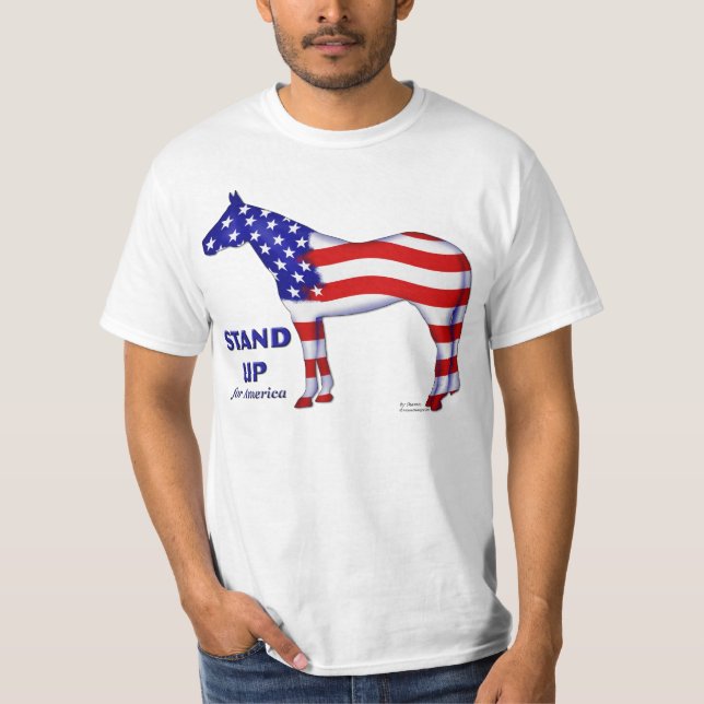 Stativ upp för Amerika T-shirt (Framsida)