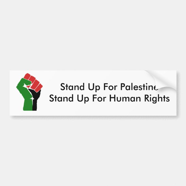 Stativ upp för den Palestina bildekalet Bildekal (Framsidan)