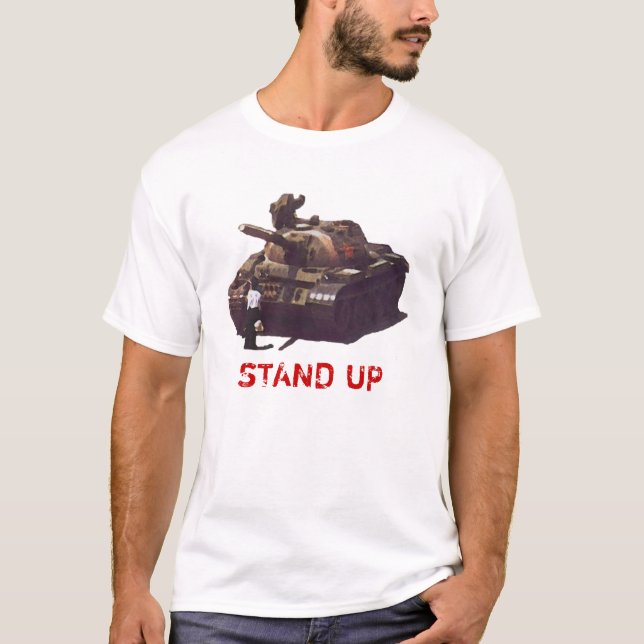 Stativ upp för frihet t shirt (Framsida)