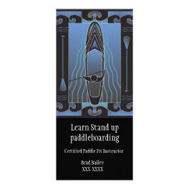 Stativ upp Paddleboard kurser Reklamkort