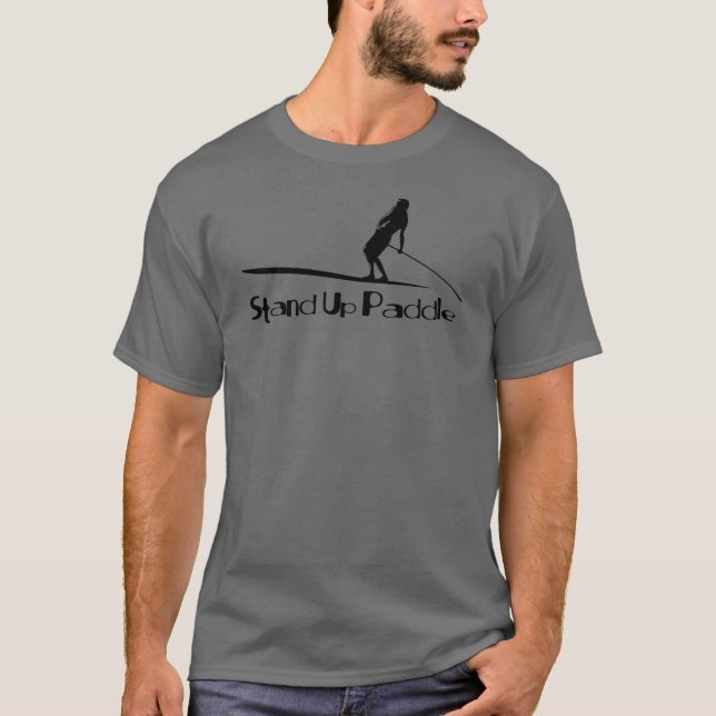 Stativ upp Paddleboarding kylaSUP Tee Shirt (Framsida)