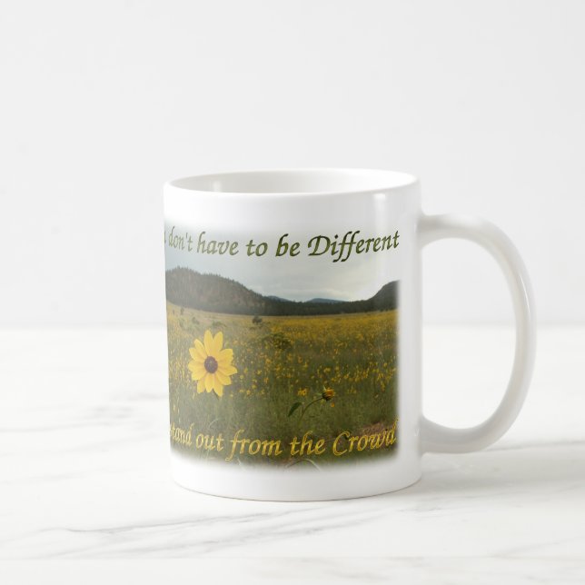 Stativ ut från folkmassan kaffemugg (Höger)