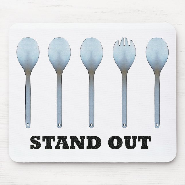 Stativ ut Spork Mousepad Musmatta (Framsidan)