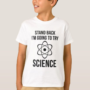 Stativbaksida mig gående försökvetenskap för t-shirt