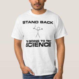 Stativbaksida mig gående försökvetenskap för t shirt