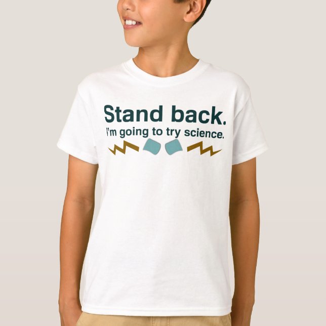 Stativbaksida. Mig gående försökvetenskap för Tee Shirt (Framsida)