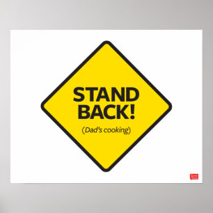 Stativbaksida (pappa matlagning) poster
