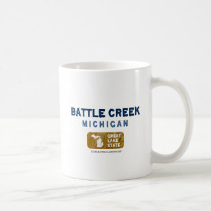 Statlig Battle Creek Michigan underbar sjö Kaffemugg