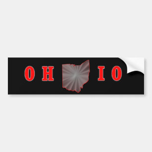 Statlig Buckeyebildekal för OH IO Ohio Bildekal