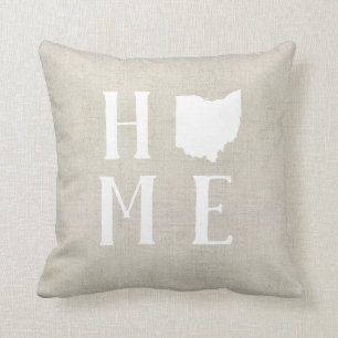 Statlig dekorativ kudde för Ohio hem