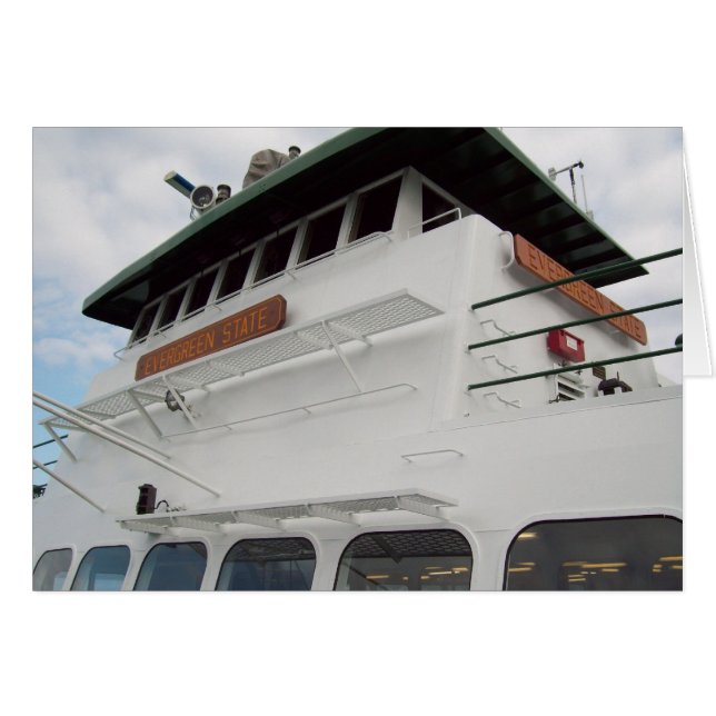 Statlig evergreen hälsningskort (Framsidan Horizontal)