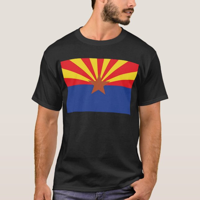Statlig flagga av Arizona T-shirt (Framsida)