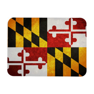 Statlig flagga av Maryland Magnet