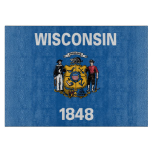 Statlig flagga av Wisconsin, Förenta staterna