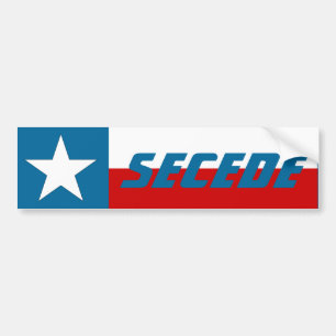 Statlig flagga för den bildekalTexas utträder ur Bildekal