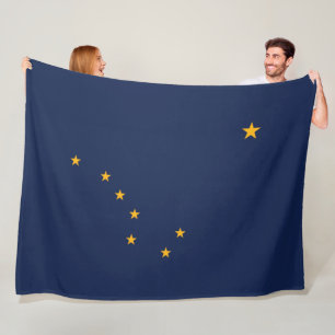 Statlig flagga i Alaska Fleecefilt