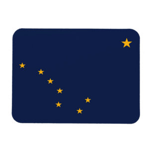 Statlig flagga i Alaska, Förenta staterna Magnet
