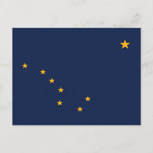 Statlig flagga i Alaska, Förenta staterna Vykort