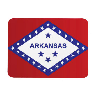 Statlig flagga i Arkansas, Förenta staterna Magnet