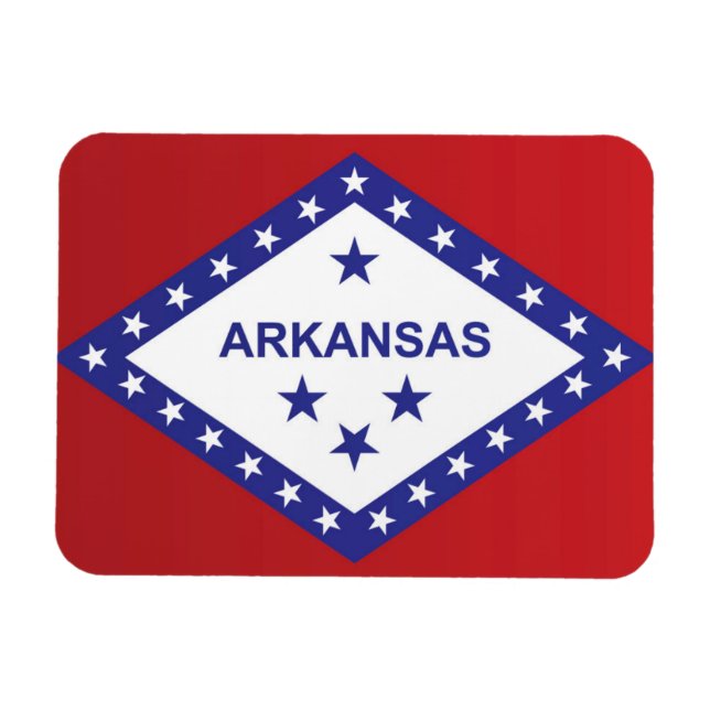 Statlig flagga i Arkansas, Förenta staterna Magnet (Horisontell)