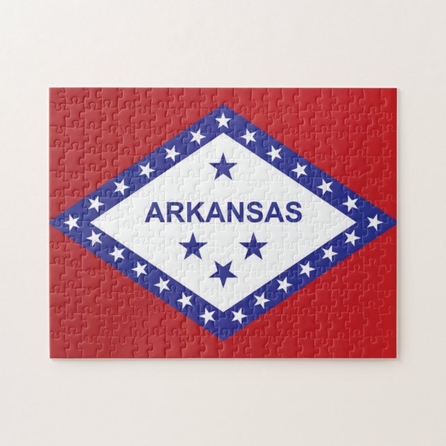 Statlig flagga i Arkansas, Förenta staterna Pussel (Horisontell)