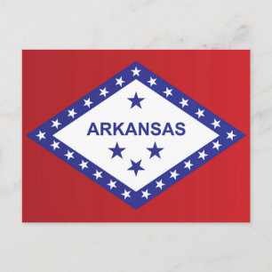 Statlig flagga i Arkansas, Förenta staterna Vykort