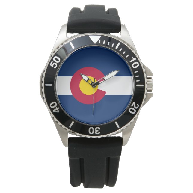Statlig flagga i Colorado Armbandsur (Framsida)