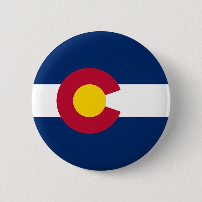 Statlig flagga i Colorado Knapp (Framsida)