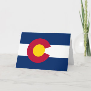 Statlig flagga i Colorado Kort
