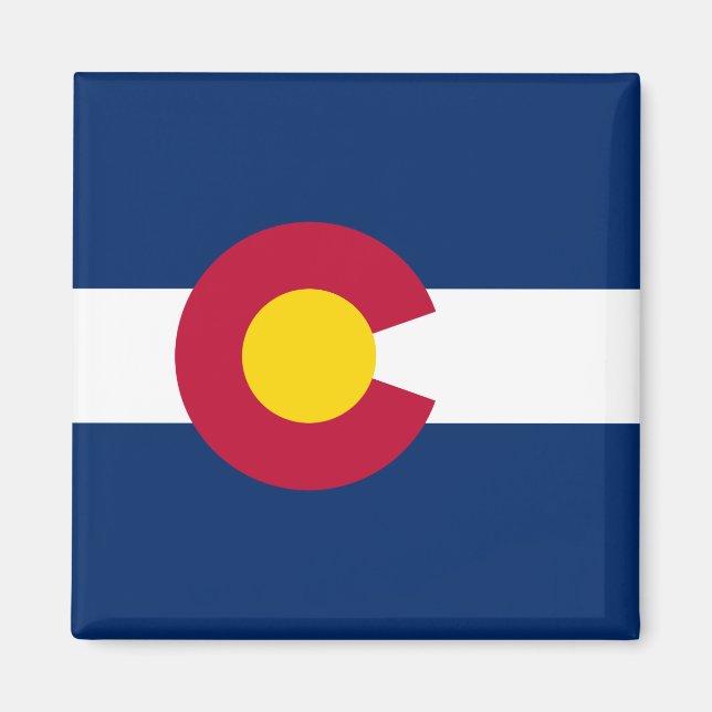 Statlig flagga i Colorado Magnet (Framsidan)