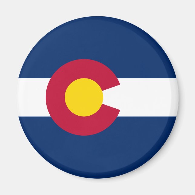 Statlig flagga i Colorado Magnet (Framsidan)