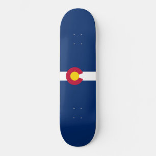Statlig flagga i Colorado Mini Skateboard Bräda 18,5 Cm