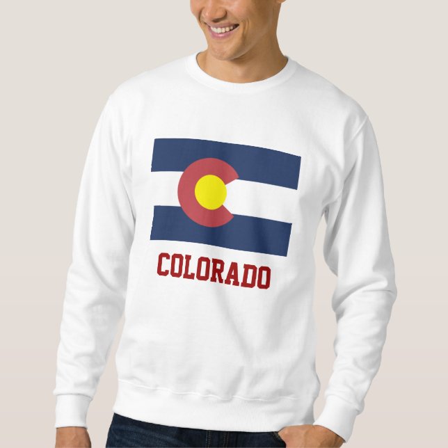  Statlig flagga i Colorado Sweatshirt (Framsida)