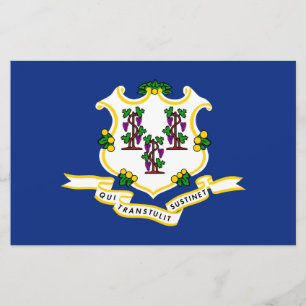 Statlig flagga i Connecticut Brevpapper