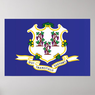 Statlig flagga i Connecticut, Förenta staterna Poster