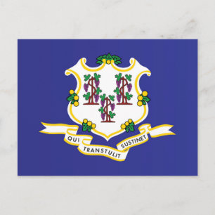 Statlig flagga i Connecticut, Förenta staterna Vykort