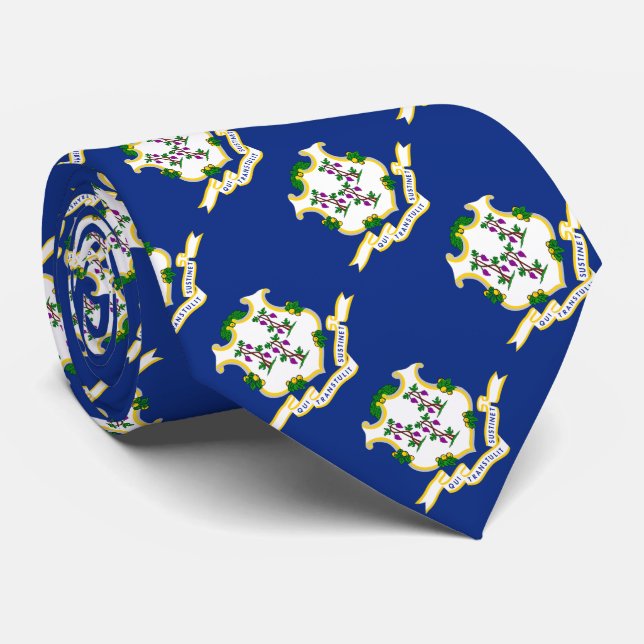 Statlig flagga i Connecticut Slips (Rullad)