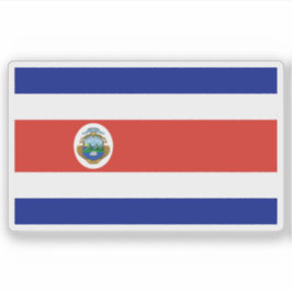 Statlig flagga i Costa Rica med emblem (1998-i dag Klistermärken