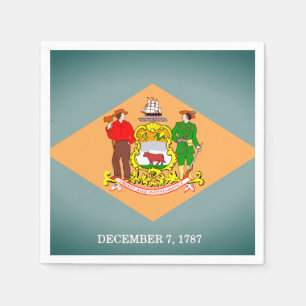 Statlig flagga i Delaware Pappra Party Napkins Pappersservett