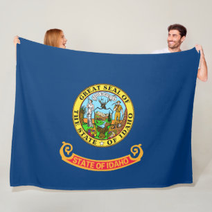 Statlig flagga i Idaho Fleecefilt