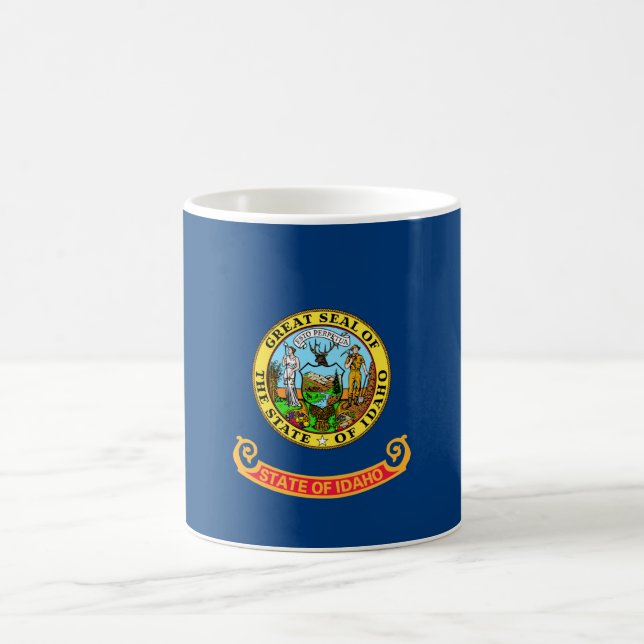 Statlig flagga i Idaho Kaffemugg (Center)