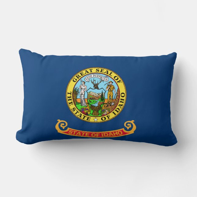 Statlig flagga i Idaho Lumbarkudde (Framsida)